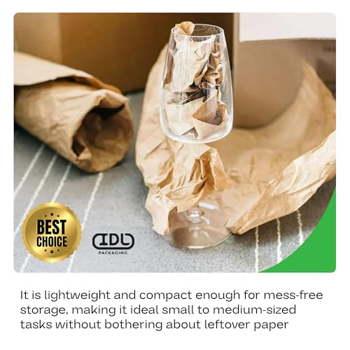 Brown Kraft Paper Roll, 24" x 14400" (1200 feet) - USA-Made, IDL Packaging - color: Brown, size: 24"x1200' (#30 Thick)