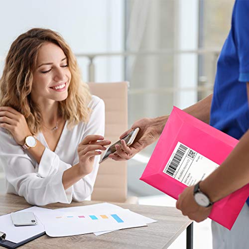 UCGOU Poly Mailers 12x15.5 Inch Hot Pink 100 Pack Medium Shipping Bags - color: Hot Pink, size: 12x15.5