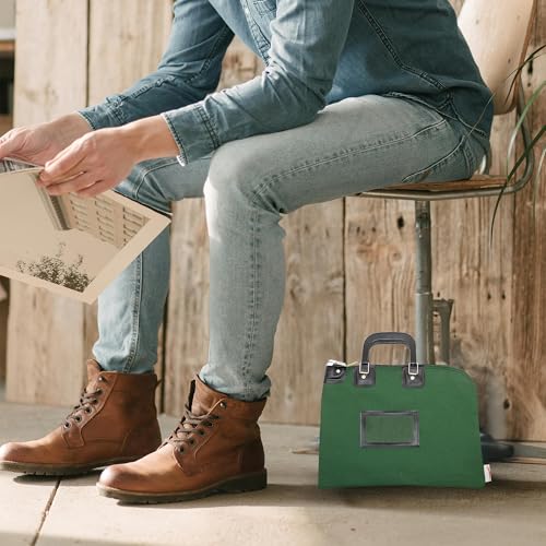 Lockable Fire Resistant Document Bag, Forest Green - color: Forest Green