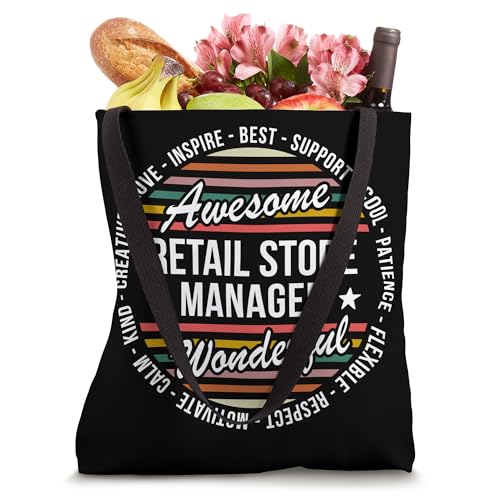 Retail Store Manager Tshirt Gifts Appreciation Inspire Tote Bag