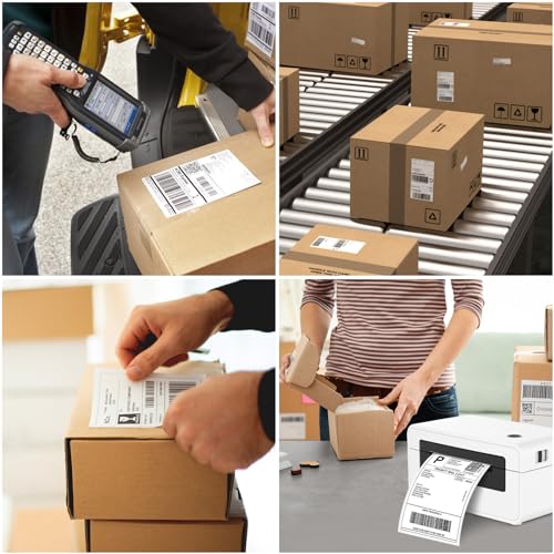 Joyberg 4x6 Thermal Labels 2000 PCS, Shipping Labels, Strong Adhesive Thermal Label, White Printer Paper/Label - size: 2000 Labels