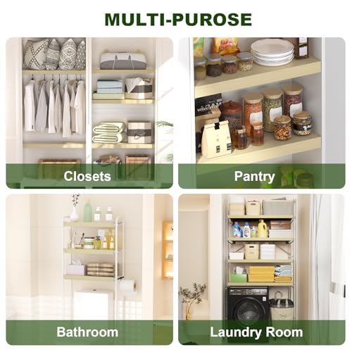 Wire Shelf Cover, PVC Wire Rack Covers for Pantry 26" W X 12" D - color: White, size: 26" W X 12" D