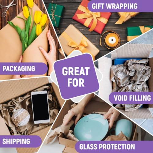 18" Paper Dispenser with Cutter + Lilac Kraft Paper Roll - color: Lilac, size: 1 Roll + Dispenser