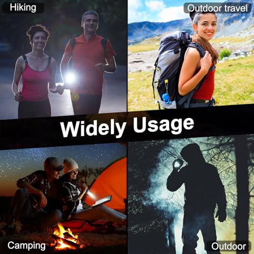 Mudder 24 Hand Crank Flashlight, Blue - color: Blue