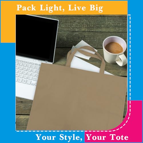 USMG Blank Large Grocery Tote Bags - color: Lime Green, size: 1 Tote Bags