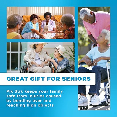 36-Inch Folding Grabber Reacher Tool, Blue, for Seniors - color: Blue