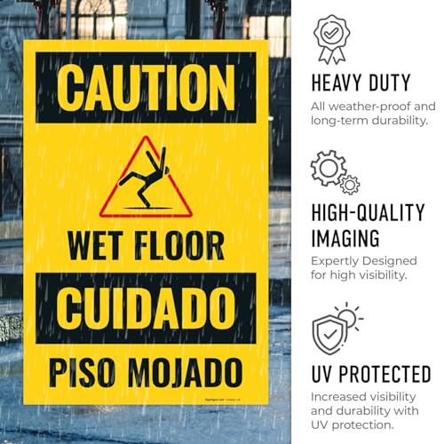 Caution Wet Floor Sign Kit, - size: 24x36 Inches, style: 2 Pack - Replacement Panels