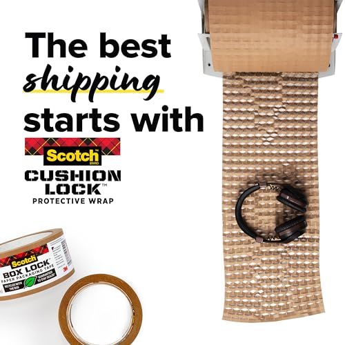Scotch Cushion Lock Protective Wrap, 12 in x 600 ft
