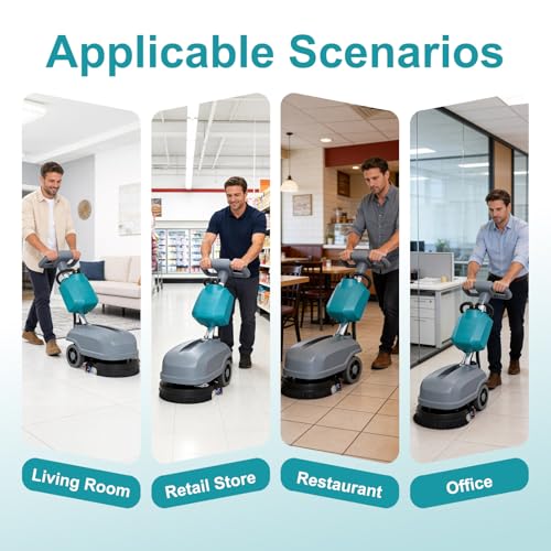 15'' Walk Behind Commercial Floor Scrubber Machine