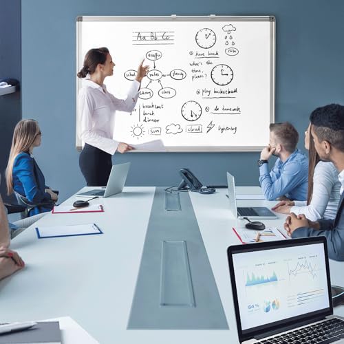 Whiteboard Dry Erase Calendar for Wall, Weekly & Monthly Planner, 36" x 24", Double-Sided, for Office, Home and School - size: M36" X 24"