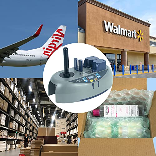 MINI AIR EA2 Air Cushion Machine, Bubble Wrap Machine, Air Pillow Packaging Machine, Air Pillows Maker with 2 Free Test Roll for Package and Product Shipment Protection(Grey) - size: MINI AIR 2 Machine