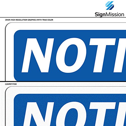 OSHA Notice Sign - Not an Emergency Exit | Vinyl Label Decal | Protect Your Business, Construction Site, Warehouse & Shop Area | Made in The USA - size: 5" X 3.5" Decal