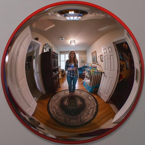 Yescom Convex Safety Traffic Mirror - 12" Driveway & Security Fish Eye