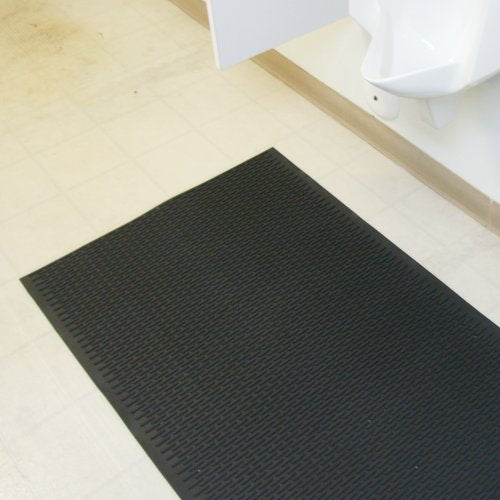 Rubber-Cal 03-161-BK-W-304"Safe-Grip" Slip-Resistant Traction Mats, 34" x 4' x 1/4", Black Rubber Runner - color: Black, size: 34" x 4ft