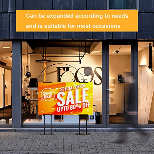 WHAUU 2Pack Display Stand Sign Holder, Heavy Duty Adjustable Poster Stand - size: 75 inch-2PACK