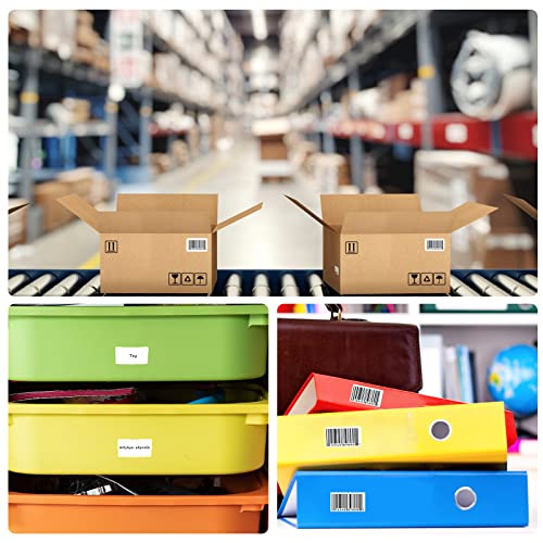 480 Pcs White Blank Labels Self Adhesive Library Book Spine Labels 1" x 1.5" Mailing Address Label Stickers Small Barcode Labels for Laser/Ink Jet Printers - color: 480pcs 25x38mm