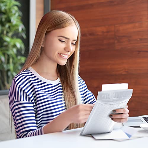 UCGOU Bubble Mailers 6x10" White Usable Size 6x9" Padded Envelopes 100 Pack - color: White, size: 6x10" 100PC