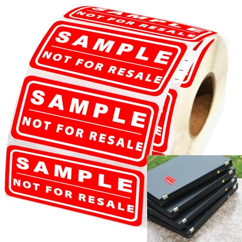 Sample, Not for Resale Labels Not for Resale Stickers Inventory Labels