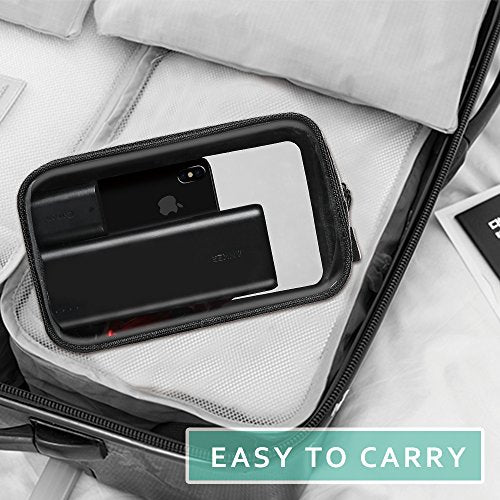 ProCase Gadgets Bag Pouch Electronics Accessories Organizer Travel Gear Storage Case Bag for Hard Drive Mouse USB Cables Power Bank Charger Power Adapter Cord Plug