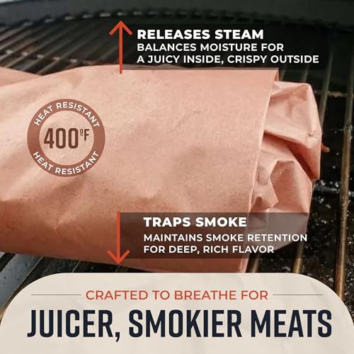 Bryco Goods Pink Butcher Paper Roll for Smoker, 18" x 175', Made in USA - size: 18" x 175' (12 Rolls)