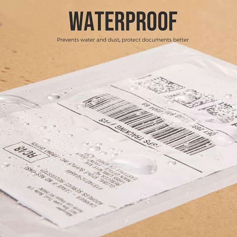 7.5'' x 5.5'' Packing List Pouches, Shipping Label Envelopes Clear Self-Adhesive Top Loading (7.5x5.5 in-200 Bags)