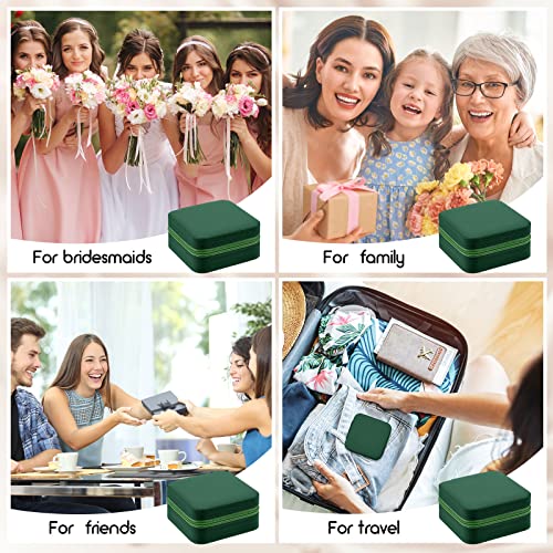Taiyin 6/12/50 Pcs Travel Jewelry Case Bulk - color: Green