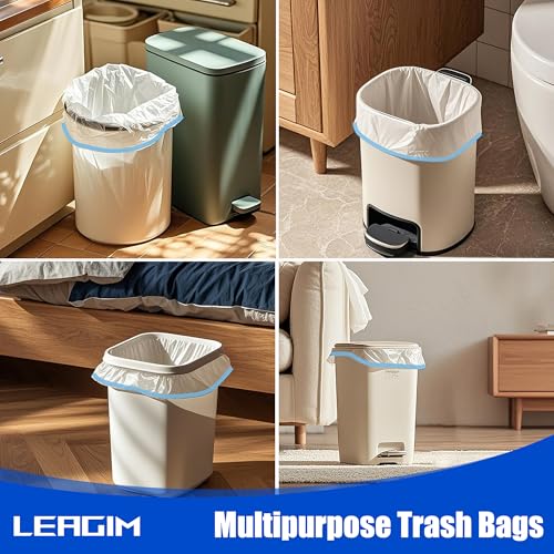Small Trash Bags 2 Gallon, 360 Count -1.2 Mil Drawstring Mini Garbage Bags, White Plastic Trash Can Liners for Bathroom Accessories, 7.5 Liter, Bedroom, Dorm Room Essentials, Office - color: 2gal-360