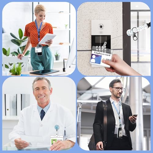 3-Pack Adjustable Cruise Lanyards with Badge Holders and Phone Tabs - color: Style C