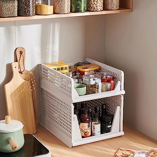 yazi 3 Pack XL Foldable Plastic Closet Storage Bins - size: 3XL