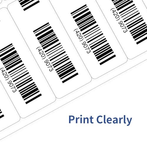 1" x 2-5/8" Address Labels 600 Labels Sticker Paper for Laser/Inkjet Printer Mailing Labels 8.5"×11"-White/20 Sheet - color: Matte White, size: 1" x 2-5/8"