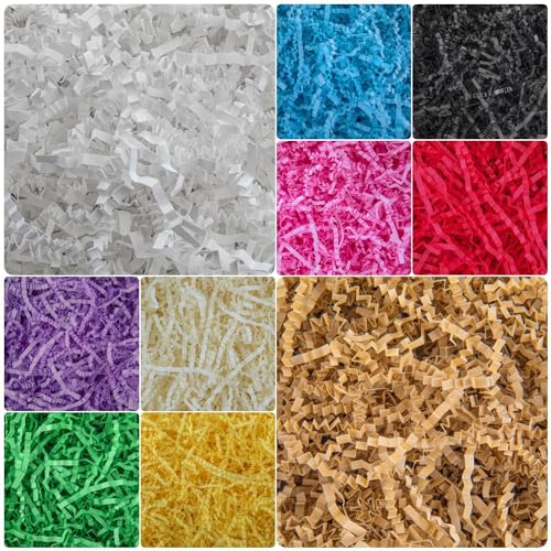 Caleihd Crinkle Cut Paper Shred Filler Gift Cushion Streamer Purple - color: Purple
