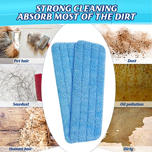 40 Pack Microfiber Mop Pads Machine Washable Flat Mop Head Replace