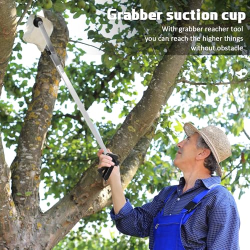 Sabary 2 Pcs 35 Inch Suction Cup Grabber Reacher Heavy Aluminum Trash Pick up Stick, Long Handy Aids Nonslip Claw Reach Tool for Elderly Pick up Trash Arm Extension Litter Picker(Black) - color: Black, size: 35 Inch