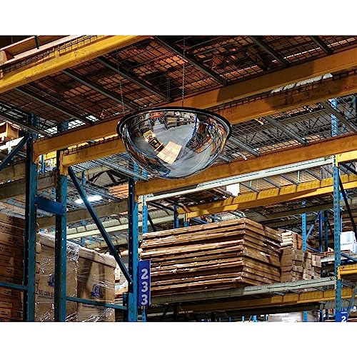 Global Industrial Full Dome Impact-Resistant Acrylic Mirror, 36" Dia