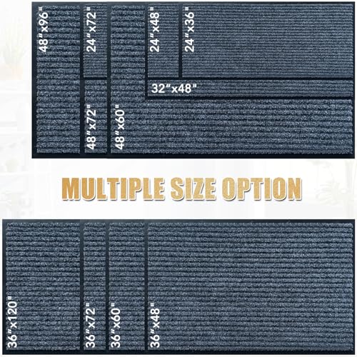 Front Door Mat, 2'x6'Indoor Outdoor Welcome Commercial Floor Mats - size: 24"x72"