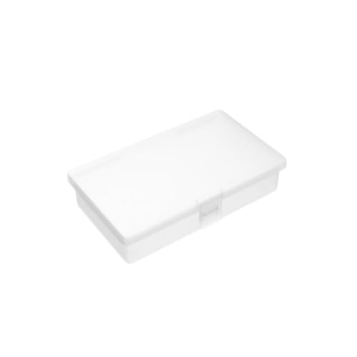 Goodma 8 Pieces Rectangular Clear Plastic Organizer Box, 135 x 80 x 30 mm - size: 135 x 80 x 30 mm