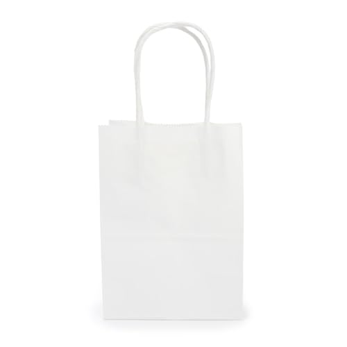 ClearBags Paper Merchandise Handle Bags (White, 4 3/4 x 2 15/16 x 6 1/2) - color: White, size: 4 3/4 x 2 15/16 x 6 1/2