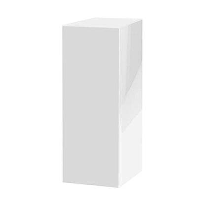 Tall Display Cube 12" W x 12" D x 40" H No Lid White Acrylic Pedestal Art Sculpture Flowers Pillar Column Prop Post Stand Display Box by Marketing Holders - size: 12"w x 12"d x 40"h white