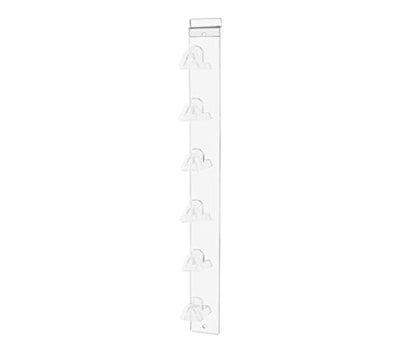 Marketing Holders Slatwall Eyewear Holder Clear Acrylic Sunglass Display 6 Tier Eyeglasses Organizer Rack for Retail Eyewear Stores and Optometrists Offices