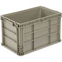 Monoflo Straight Wall Handled Storage Container Tote, 24 x 15 x 14.5", Gray
