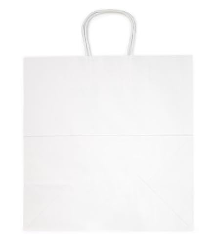 ClearBags Paper Merchandise Handle Bags (White, 12 1/2 x 7 x 13) - color: White, size: 12 1/2 x 7 x 13