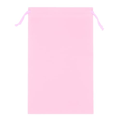 Mandala Crafts 8x17 Pink Velvet Drawstring Bags for Shoe Dusting Bags - color: Pink 8X17 Inches, size: 1 Count (Pack of 10)