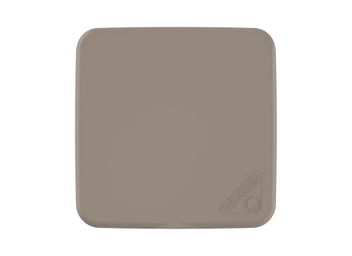 Rev-A-Shelf 27 Qt Garbage Can Lid for Base Kitchen and Bathroom Cabinet Bin - color: Champagne, size: 27 QT