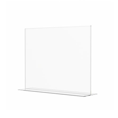 Acrylic Sign Holder for 11" x 8.5" Flyers or Graphics Frame Bottom Load Clear Image for Countertops in Reception Areas and Restaurants by Marketing Holders - size: 11"W x 8.5"H Bottom Load