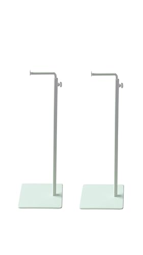 2 Pack Double Hook Handbag Display Stand Double Hook Metal Handbag Display Rack Stand (White-Single Hook) - color: white-single hook