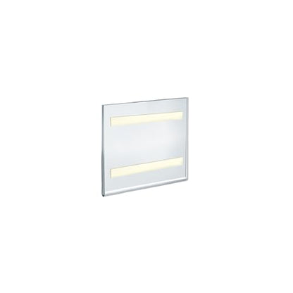 Azar Displays Acrylic Sign Holders with Adhesive Tape, 5 1/2in x 5 1/2in, Clear, Pack of 10 - size: 5.5 in. W x 5.5 in H