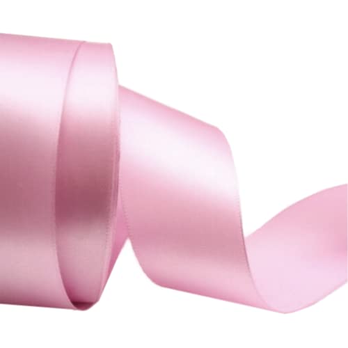 Pink Satin Ribbon 1.5 Inch for Gift Wrapping, 50 Yards in Length - color: Pink, size: 1.5"
