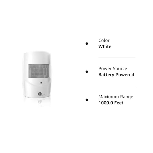 1byone Weatherproof Infrared Sensor, 24ft/8m Detect Range, Single - style: one sensor