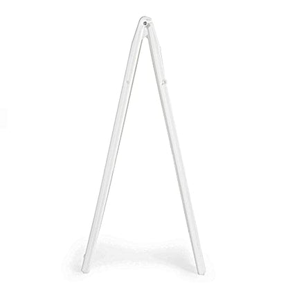 Plasticade Signicade Deluxe A Frame Sidewalk Curb Sign Portable Folding Double Sided Display with Quick Change System for Store Signs, White (2 Pack)