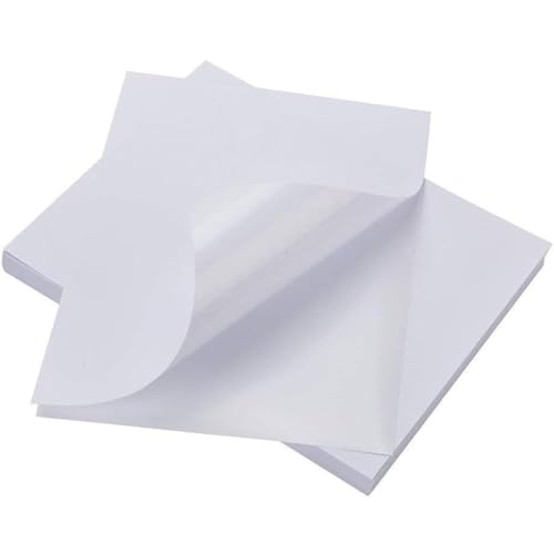 BESTEASY Sticker Paper 8.5" x 11" Full Sheet Label Stickers for Laser & Inkjet Printers, Self-Adhesive Paper Shipping Labels (500 Sheets,500 Labels) - size: 500 sheets, style: 1 up-8.5"x11"